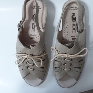 ROHDE Womens Slingback Sandals Creme Size …